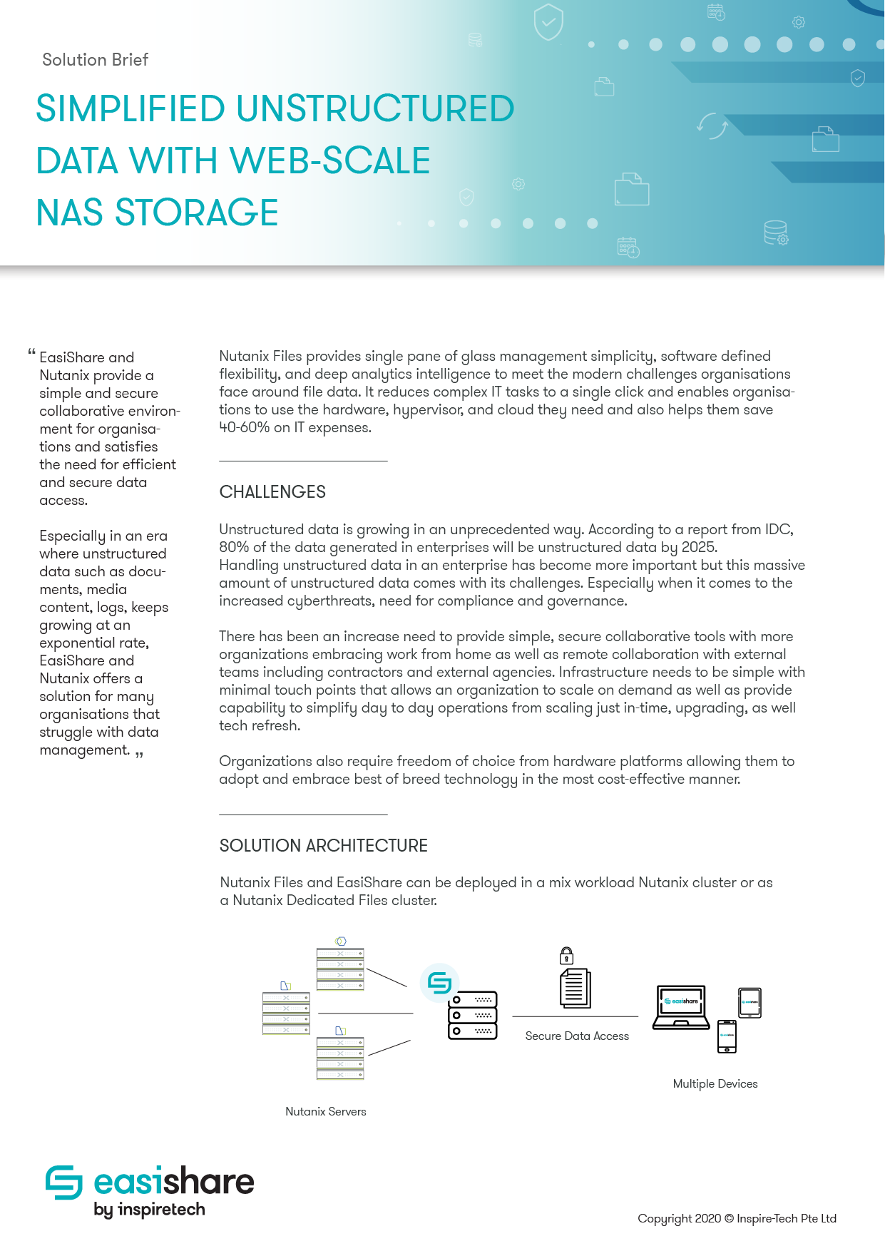 EasiShare x Nutanix Files Solution Brief