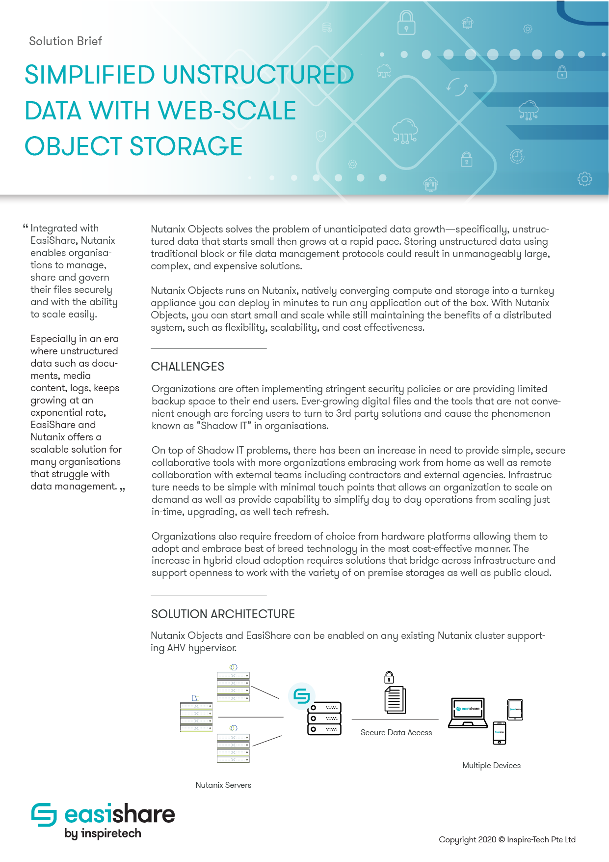 EasiShare x Nutanix Objects Solution Brief